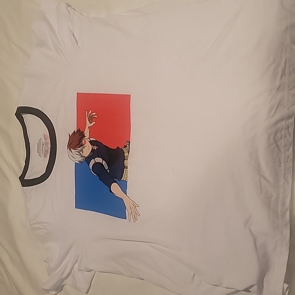 My Hero Academia ringer tee size large measurements